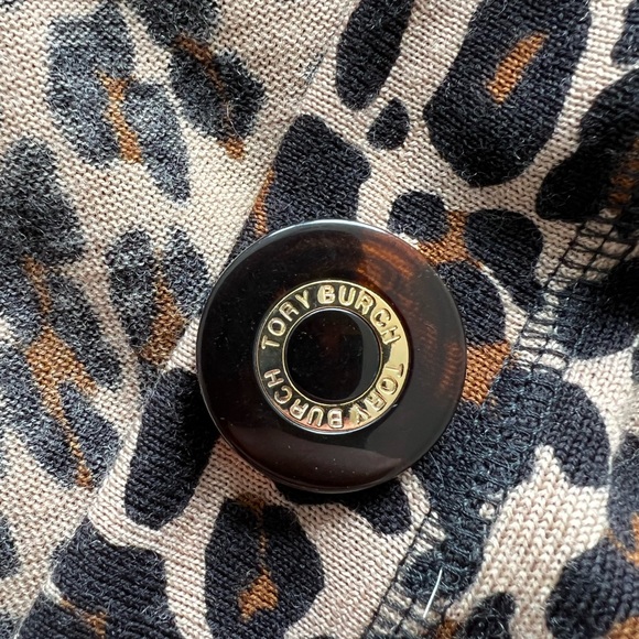 NWOT Tory Burch Leopard Cardigan - Picture 6 of 6